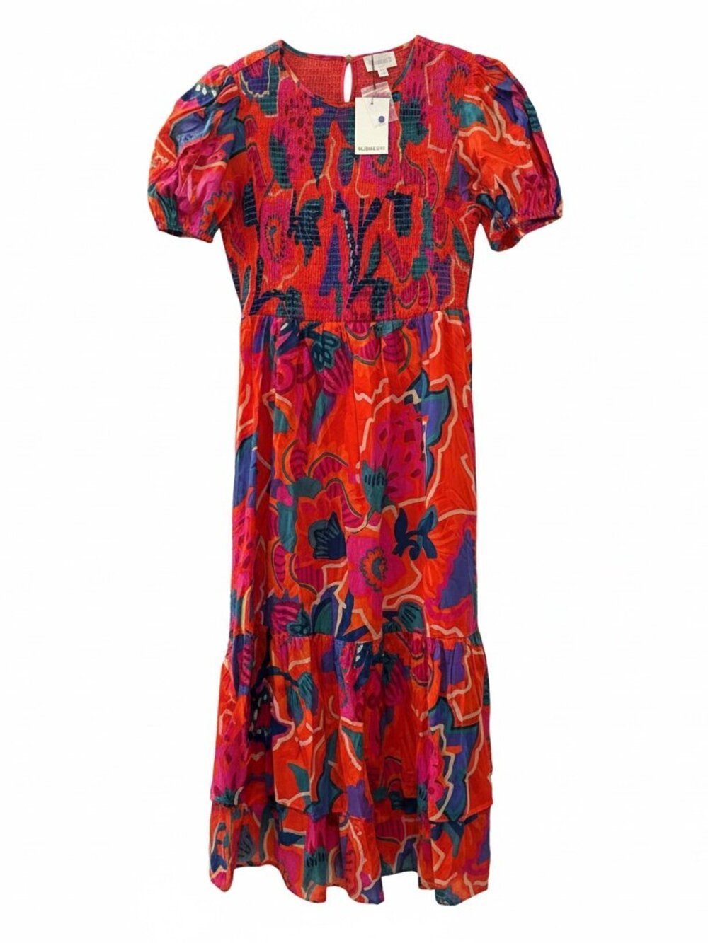 Sugar Lips Women's Red Floral Maxi Dress - Size XL NWT Retail $120